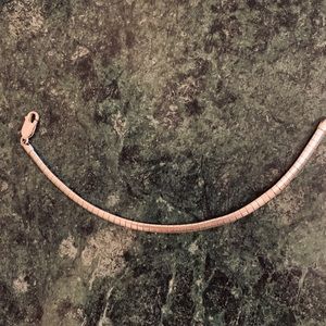 Ladies Sterling Silver Omega Bracelet.  QVC 7 1/4”